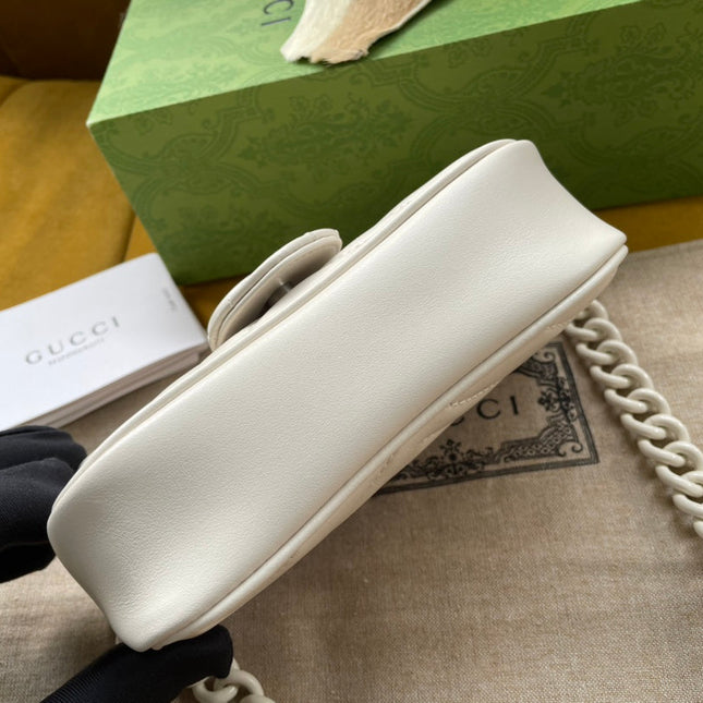 MARMONT MINI HANDBAG 16 IN WHITE CALFSKIN