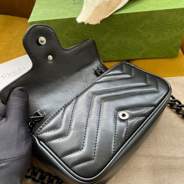MARMONT MINI HANDBAG 16 IN BLACK CALFSKIN