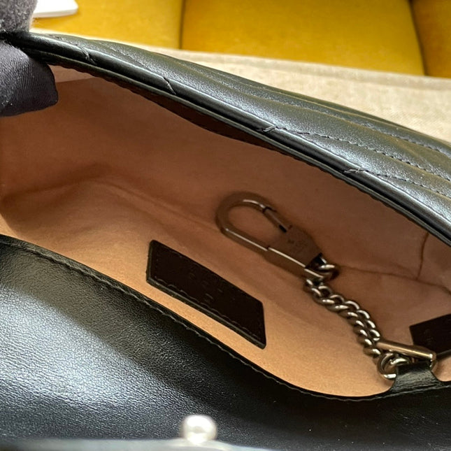 MARMONT MINI HANDBAG 16 IN BLACK CALFSKIN