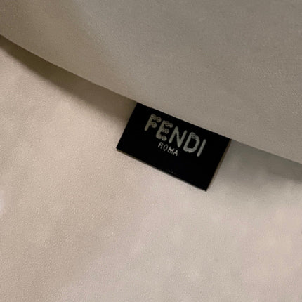 FENDI ROMA 37 BAG IN WHITE CALFSKIN GOLD HARDWARE