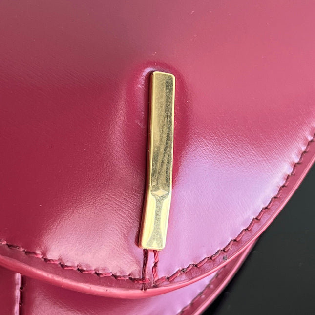 BESACE TRIPHOME 24 RUBY RED GLOSSY CALFSKIN
