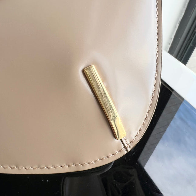 BESACE TRIPHOME 24 BEIGE CREAM GLOSSY CALFSKIN