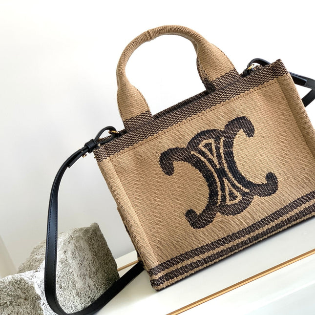 TRIOMPHE 26 FABRIC BLACK BROWN BAG