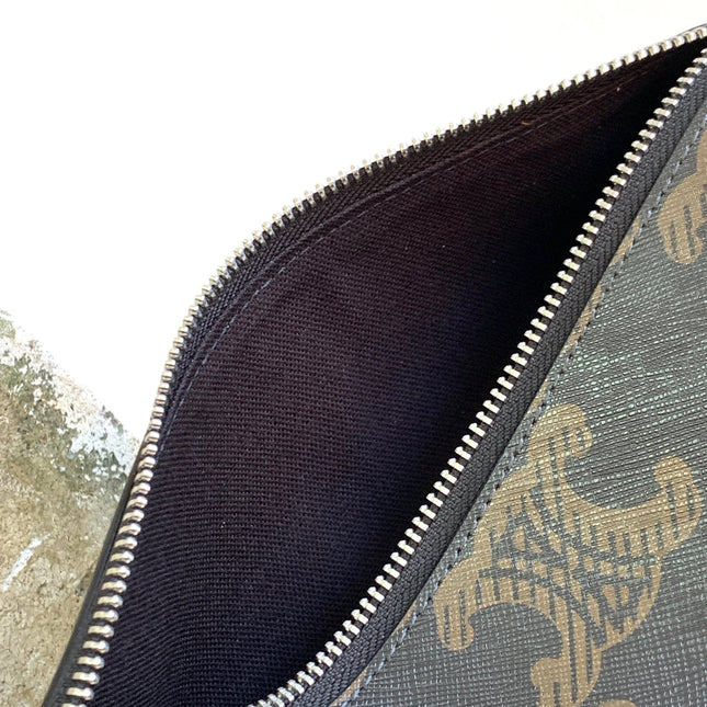 CYLINDRICAL 22  BAG BLACK BROWN COWHIDE