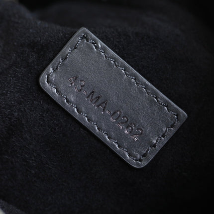 MINI CARO BAG 25 IN BLACK LAMBSKIN