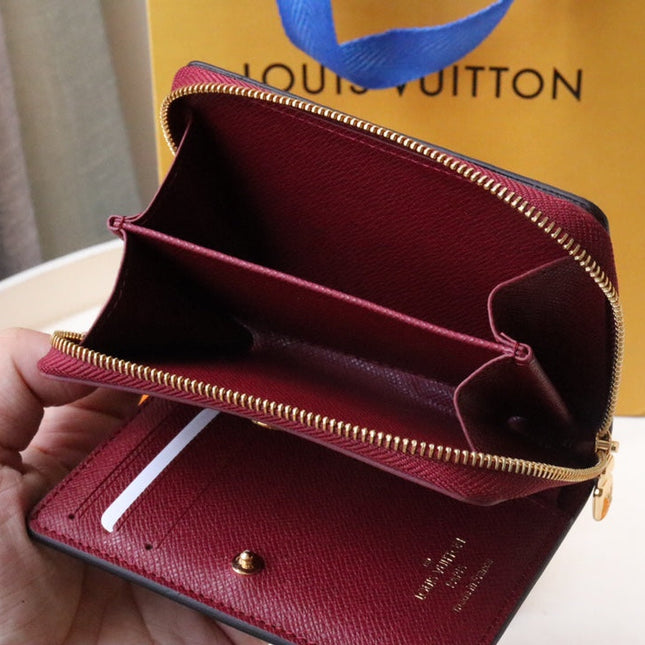 LV 25S LOU WALLET 11 IN FUCHSIA PINK MONOGRAM COATED CALFSKIN