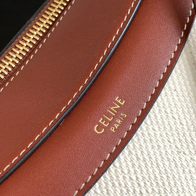 TRIOMPHE CLASSIC 25 WHITE BROWN CALFSKIN