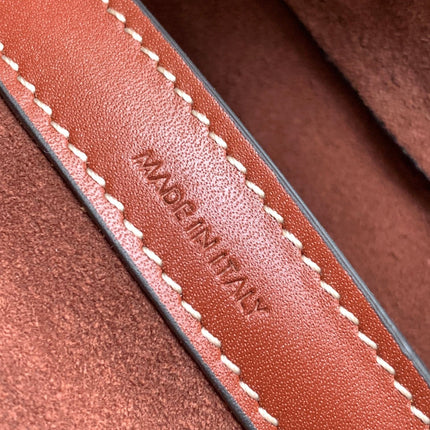 TRIOMPHE CLASSIC 25 WHITE BROWN CALFSKIN