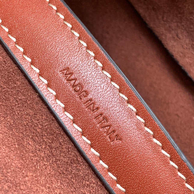TRIOMPHE CLASSIC 25 WHITE BROWN CALFSKIN
