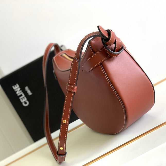 TRIOMPHE CLASSIC 25 CINNAMON BROWN CALFSKIN