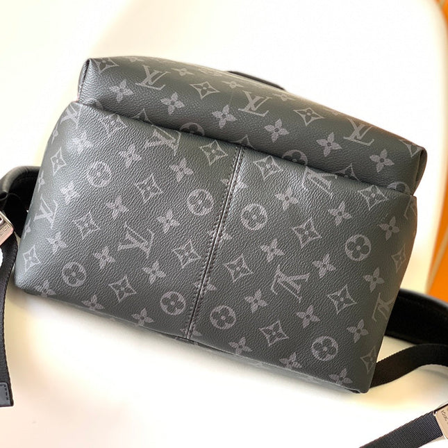 DISCOVERY PM BACKPACK 40 IN BLACK MONOGRAM ECLIPSE CANVAS AND CALFSKIN