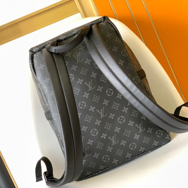 DISCOVERY PM BACKPACK 40 IN BLACK MONOGRAM ECLIPSE CANVAS AND CALFSKIN