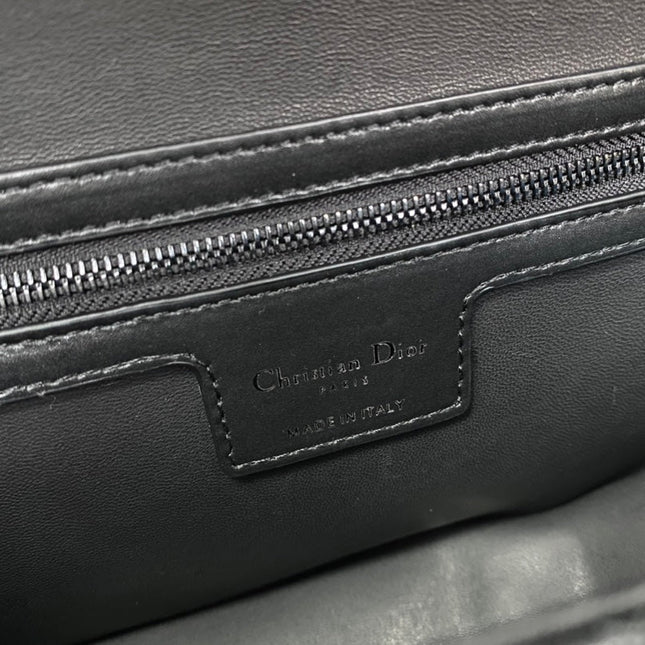 SMALL DIORCAMP BAG 23 IN BLACK CALFSKIN