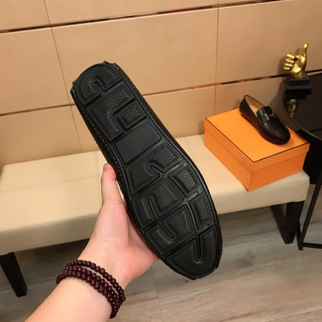HM BASIC LOAFER BLACK GRAINED CALFSKIN