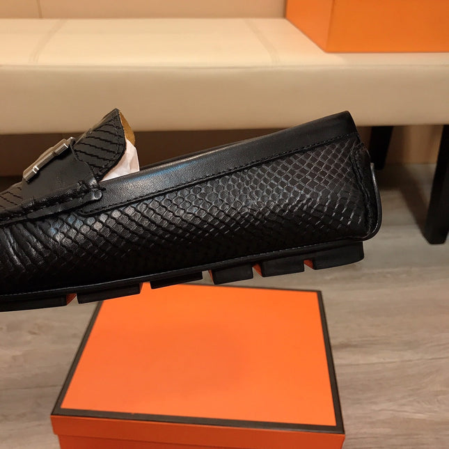 HM BASIC LOAFER BLACK GRAINED CALFSKIN