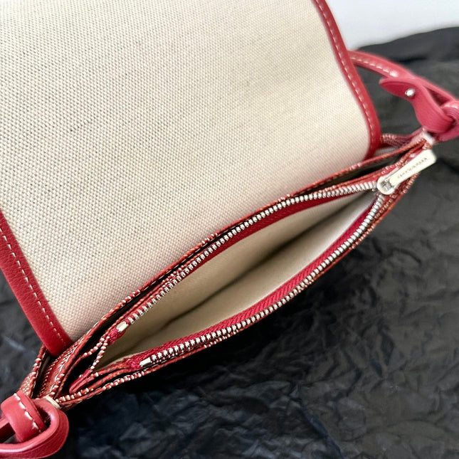 PLUMET POCKET WALLET 20 IN CLASSIC RED GOYARDINE CANVAS AND LAMBSKIN TRIM