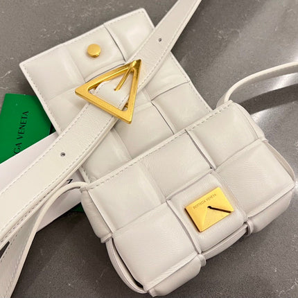 MINI CASSETTE 12 IN WHITE LAMBSKIN
