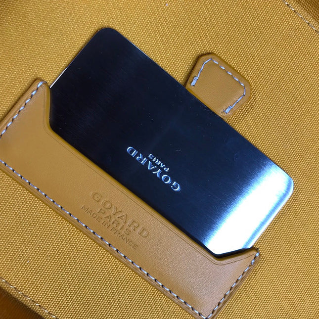 MUSE VANITY CASE 20 IN YELLOW GOYARDINE CANVAS