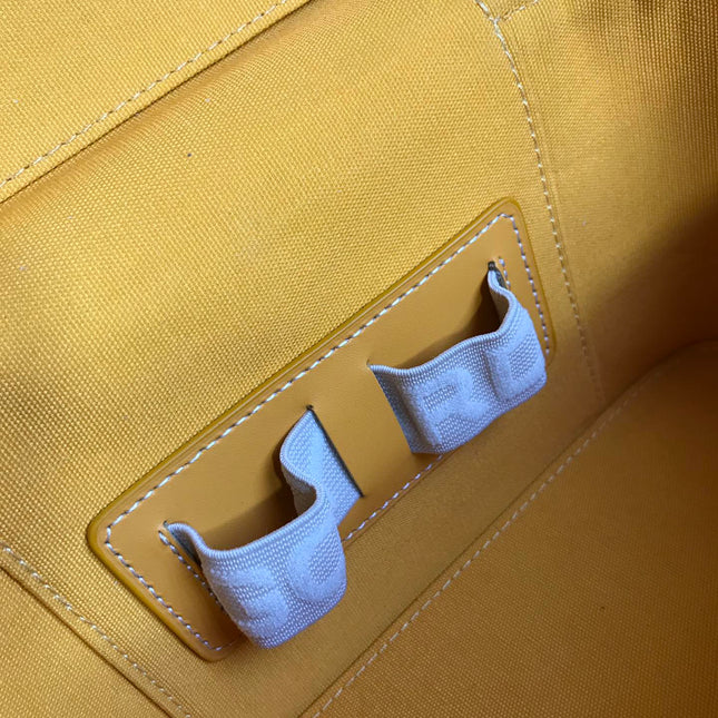 MUSE VANITY CASE 20 IN YELLOW GOYARDINE CANVAS