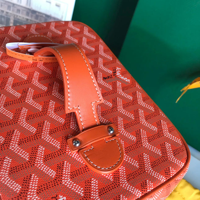 MUSE VANITY CASE 20 IN ORANGE GOYARDINE CANVAS
