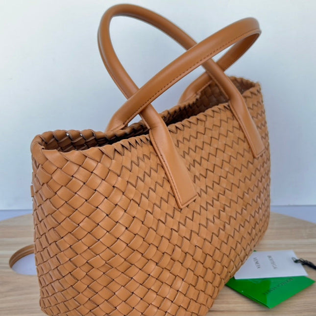 SMALL CABAT 32 IN BRONZE BROWN LAMBSKIN