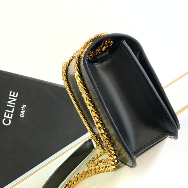 TRIOMPHE FRAME 23 BLACK CALFSKIN