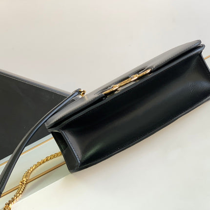 TRIOMPHE FRAME 23 BLACK CALFSKIN