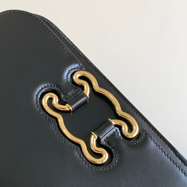 TRIOMPHE FRAME 23 BLACK CALFSKIN