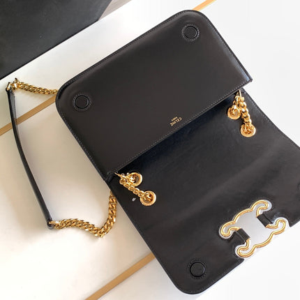 TRIOMPHE FRAME 23 BLACK CALFSKIN