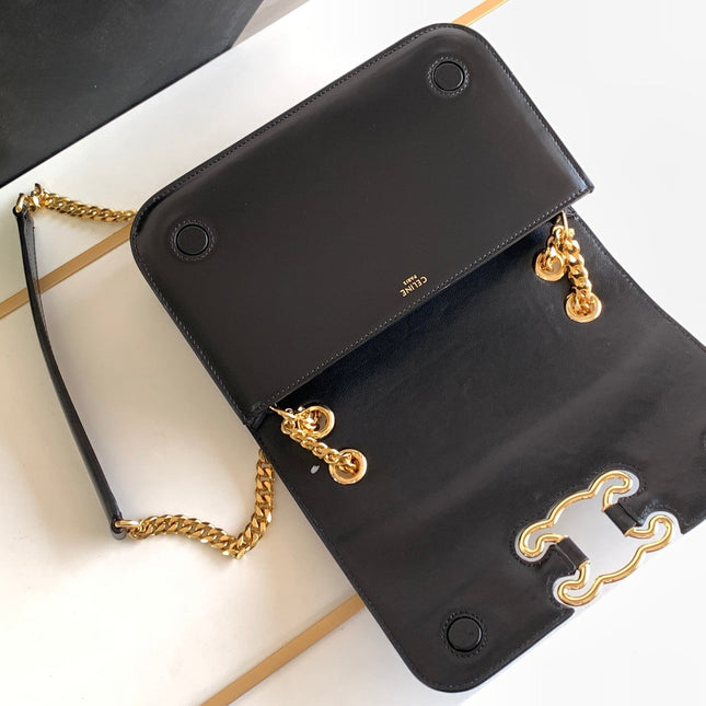 TRIOMPHE FRAME 23 BLACK CALFSKIN