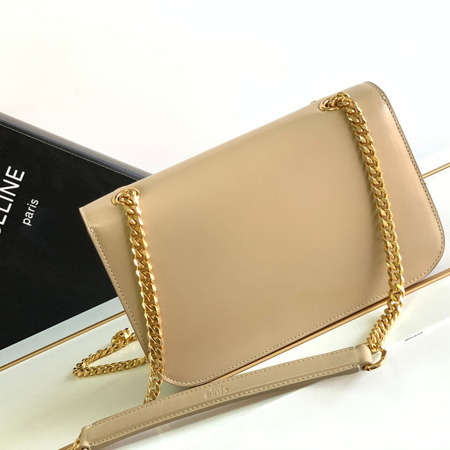 TRIOMPHE FRAME 23 BEIGE CREAM CALFSKIN