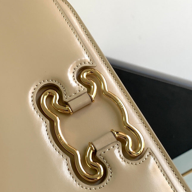 TRIOMPHE FRAME 23 BEIGE CREAM CALFSKIN