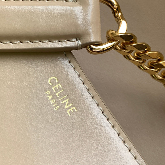 TRIOMPHE FRAME 23 BEIGE CREAM CALFSKIN