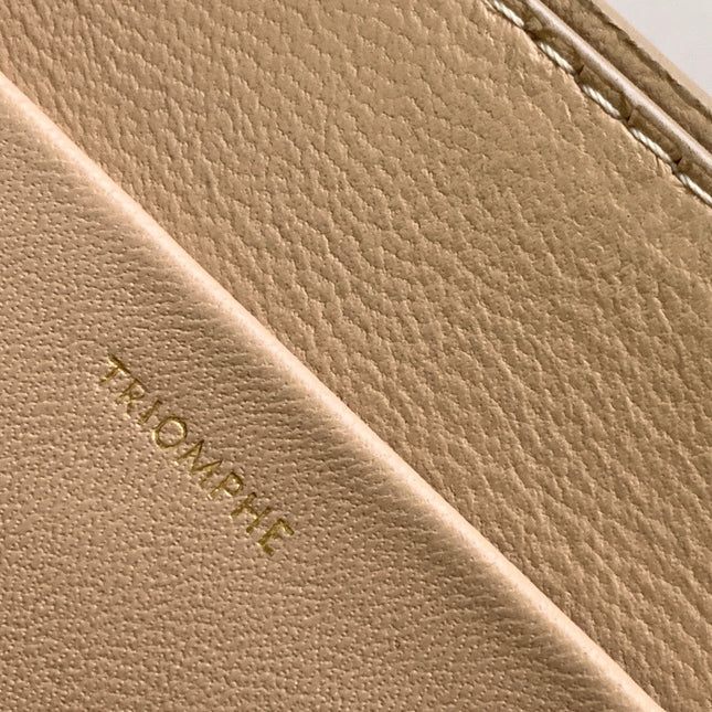 TRIOMPHE FRAME 23 BEIGE CREAM CALFSKIN