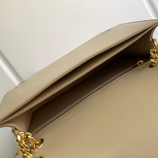TRIOMPHE FRAME 23 BEIGE CREAM CALFSKIN