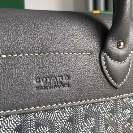 ALPIN MINI BACKPACK 21 IN GRAY LAMBSKIN AND GOYARDINE CANVAS