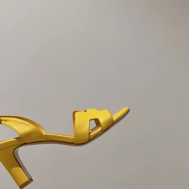 HOLY 75 SANDAL IN BRIGHT YELLOW GRAINED CALFSKIN