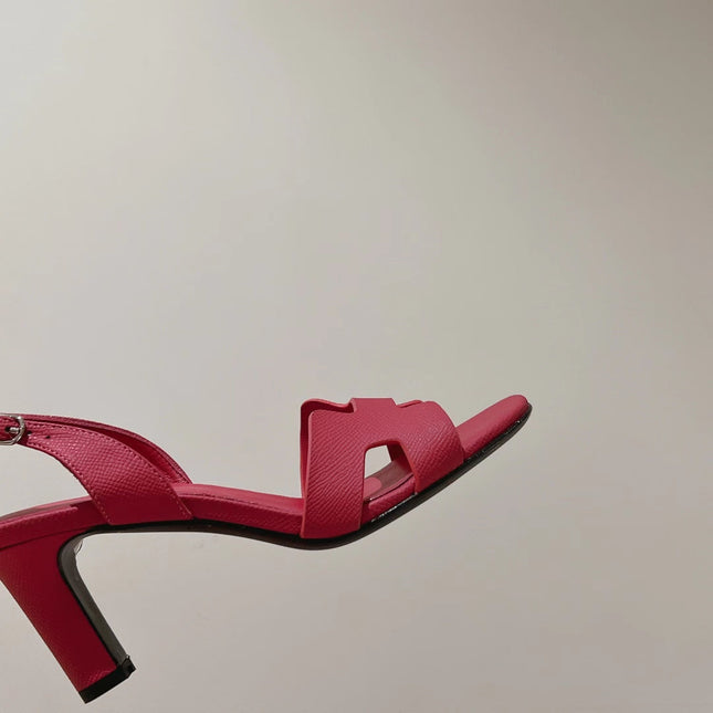 HOLY 75 SANDAL IN BRIGHT PINK GRAINED CALFSKIN