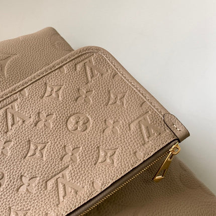 CARRYALL PM 29 BEIGE MONOGRAM GRAINED COWHIDE LEATHER