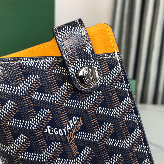 MONTMARTRE GM CASE 18 IN NAVY BLUE GOYARDINE CANVAS