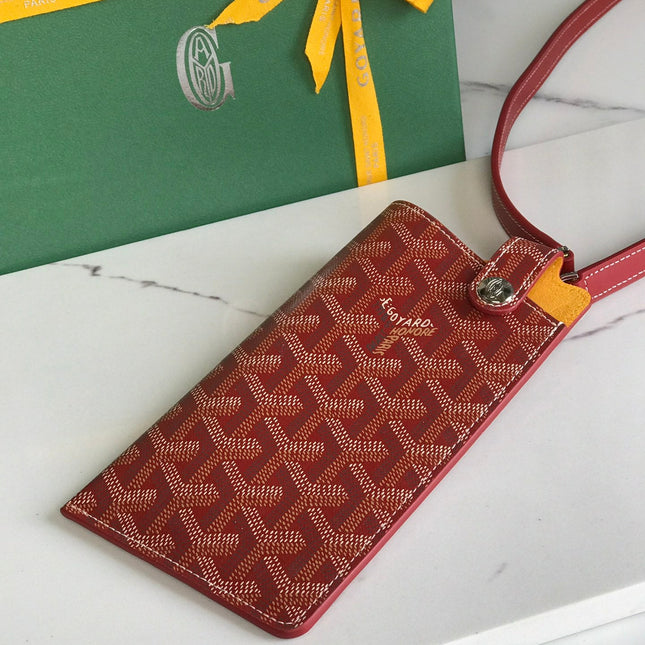 MONTMARTRE GM CASE 18 IN CLASSIC RED GOYARDINE CANVAS