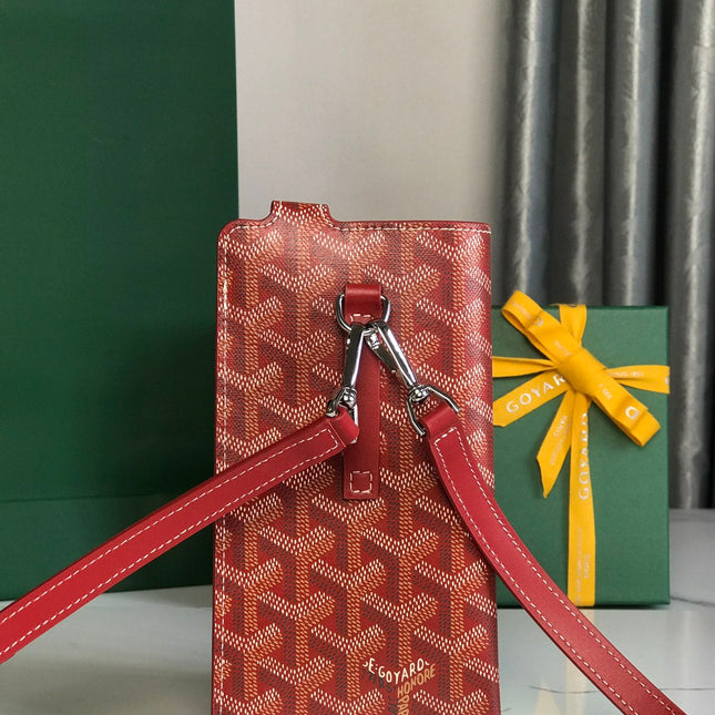 MONTMARTRE GM CASE 18 IN CLASSIC RED GOYARDINE CANVAS