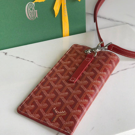 MONTMARTRE GM CASE 18 IN CLASSIC RED GOYARDINE CANVAS