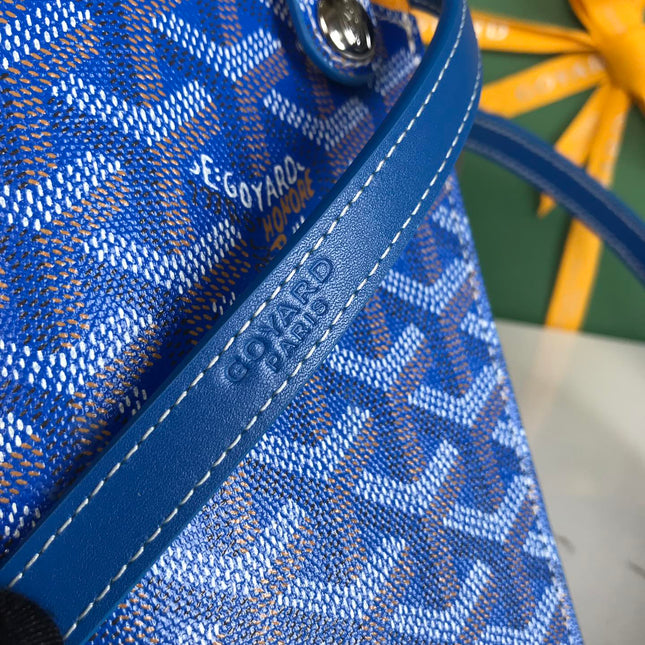 MONTMARTRE GM CASE 18 IN SAPPHIRE BLUE GOYARDINE CANVAS
