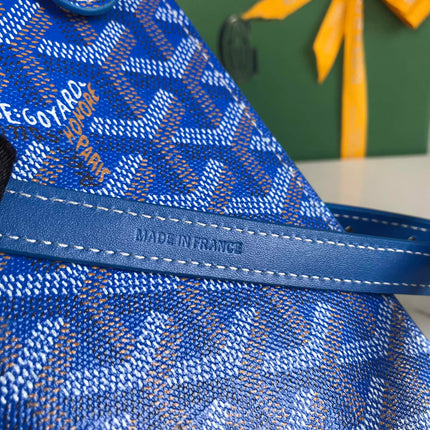 MONTMARTRE GM CASE 18 IN SAPPHIRE BLUE GOYARDINE CANVAS