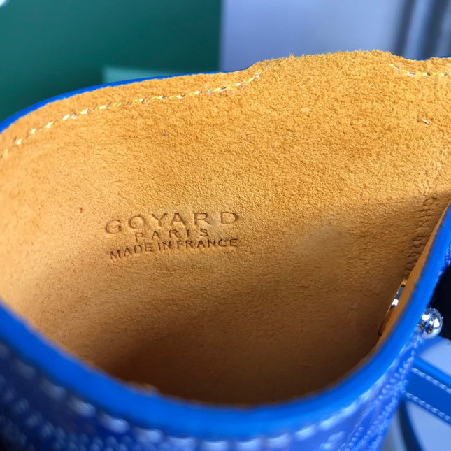 MONTMARTRE GM CASE 18 IN SAPPHIRE BLUE GOYARDINE CANVAS