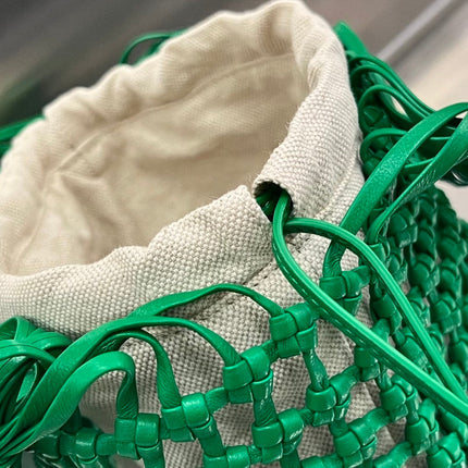 CAVALLINO 23 BAG IN GREEN LAMBSKIN