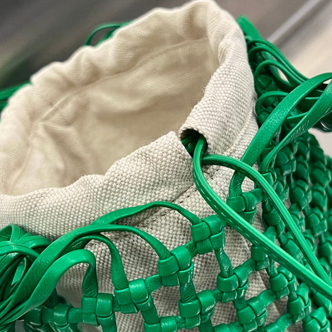 CAVALLINO 23 BAG IN GREEN LAMBSKIN