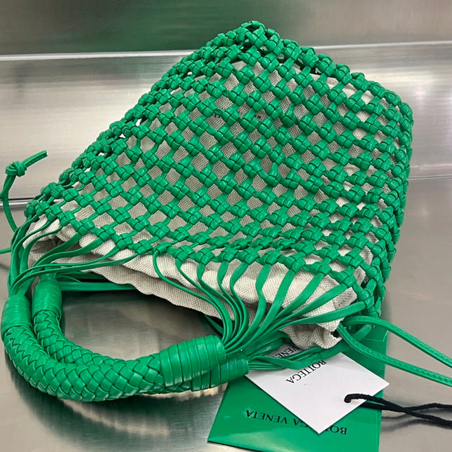 CAVALLINO 23 BAG IN GREEN LAMBSKIN