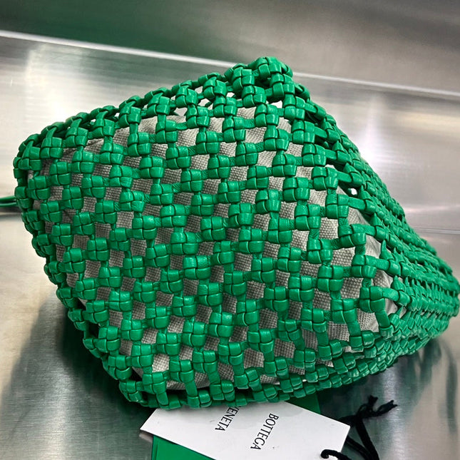CAVALLINO 23 BAG IN GREEN LAMBSKIN